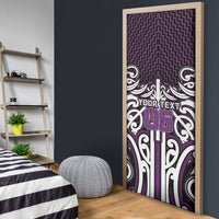 Custom Aotearoa Rangitane Door Cover Maori Tribal Pattern Mix Poutama LT05 - Polynesian Pride