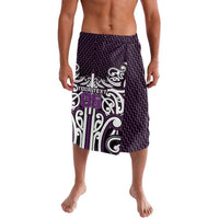 Custom Aotearoa Rangitane Lavalava Maori Tribal Pattern Mix Poutama LT05 Purple - Polynesian Pride
