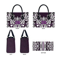 Custom Aotearoa Rangitane Leather Bag Maori Tribal Pattern Mix Poutama LT05 - Polynesian Pride