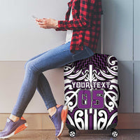Custom Aotearoa Rangitane Luggage Cover Maori Tribal Pattern Mix Poutama LT05 - Polynesian Pride