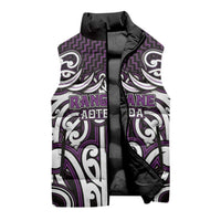 Custom Aotearoa Rangitane Sleeveless Puffer Jacket Maori Tribal Pattern Mix Poutama LT05 - Polynesian Pride