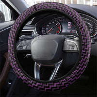 Aotearoa Rangitane Steering Wheel Cover Maori Tribal Pattern Mix Poutama LT05 - Polynesian Pride