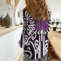 Custom Aotearoa Rangitane Women Casual Shirt Maori Tribal Pattern Mix Poutama LT05 - Polynesian Pride