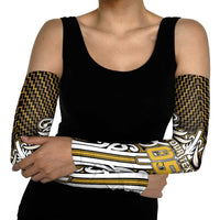 Custom Aotearoa Taranaki Arm Sleeves Maori Tribal Pattern Mix Poutama LT05 - Polynesian Pride