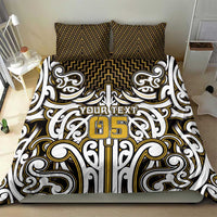 Custom Aotearoa Taranaki Bedding Set Maori Tribal Pattern Mix Poutama LT05 - Polynesian Pride
