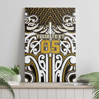 Custom Aotearoa Taranaki Canvas Wall Art Maori Tribal Pattern Mix Poutama LT05 - Polynesian Pride