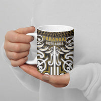 Custom Aotearoa Taranaki Ceramic Mug Maori Tribal Pattern Mix Poutama LT05 - Polynesian Pride