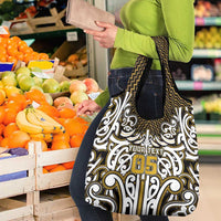 Custom Aotearoa Taranaki Grocery Bag Maori Tribal Pattern Mix Poutama LT05 - Polynesian Pride
