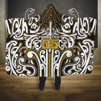 Custom Aotearoa Taranaki Hooded Blanket Maori Tribal Pattern Mix Poutama LT05 - Polynesian Pride