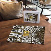 Custom Aotearoa Taranaki Puzzle Maori Tribal Pattern Mix Poutama LT05 - Polynesian Pride