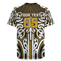 Custom Aotearoa Taranaki Rugby Jersey Maori Tribal Pattern Mix Poutama LT05 - Polynesian Pride