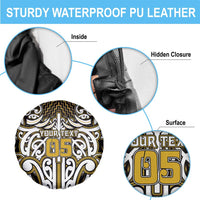 Custom Aotearoa Taranaki Spare Tire Cover Maori Tribal Pattern Mix Poutama LT05 - Polynesian Pride