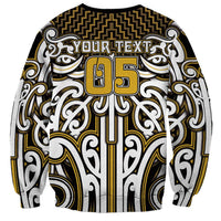 Custom Aotearoa Taranaki Sweatshirt Maori Tribal Pattern Mix Poutama LT05 - Polynesian Pride