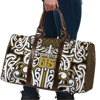 Custom Aotearoa Taranaki Travel Bag Maori Tribal Pattern Mix Poutama LT05 - Polynesian Pride