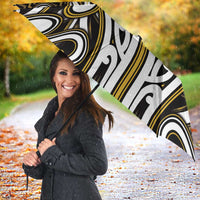 Custom Aotearoa Taranaki Umbrella Maori Tribal Pattern Mix Poutama LT05 - Polynesian Pride