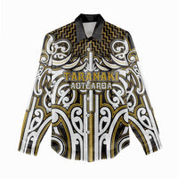 Custom Aotearoa Taranaki Women Casual Shirt Maori Tribal Pattern Mix Poutama LT05 - Polynesian Pride