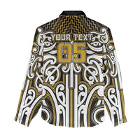 Custom Aotearoa Taranaki Women Casual Shirt Maori Tribal Pattern Mix Poutama LT05 - Polynesian Pride