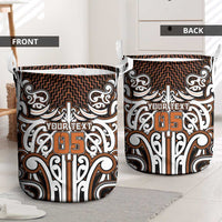 Custom Aotearoa Waikato Laundry Basket Maori Tribal Pattern Mix Poutama LT05 - Polynesian Pride