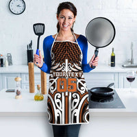 Custom Aotearoa Waikato Apron Maori Tribal Pattern Mix Poutama LT05 - Polynesian Pride