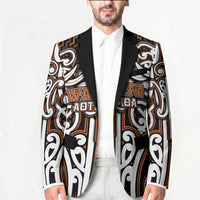 Custom Aotearoa Waikato Blazer Maori Tribal Pattern Mix Poutama LT05 - Polynesian Pride