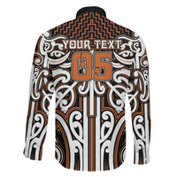 Custom Aotearoa Waikato Family Matching Puletasi and Hawaiian Shirt Maori Tribal Pattern Mix Poutama