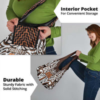 Custom Aotearoa Waikato Grocery Bag Maori Tribal Pattern Mix Poutama LT05 - Polynesian Pride