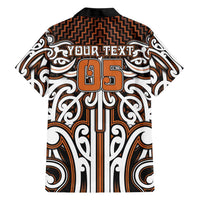 Custom Aotearoa Waikato Hawaiian Shirt Maori Tribal Pattern Mix Poutama LT05 - Polynesian Pride