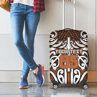 Custom Aotearoa Waikato Luggage Cover Maori Tribal Pattern Mix Poutama LT05 - Polynesian Pride