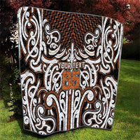 Custom Aotearoa Waikato Quilt Maori Tribal Pattern Mix Poutama LT05 - Polynesian Pride
