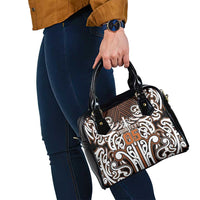 Custom Aotearoa Waikato Shoulder Handbag Maori Tribal Pattern Mix Poutama LT05 - Polynesian Pride