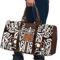 Custom Aotearoa Waikato Travel Bag Maori Tribal Pattern Mix Poutama LT05 - Polynesian Pride