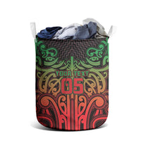 Custom Aotearoa Tuhoe Laundry Basket Maori Tribal Pattern Mix Poutama LT05 - Polynesian Pride