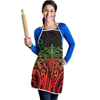 Custom Aotearoa Tuhoe Apron Maori Tribal Pattern Mix Poutama LT05 - Polynesian Pride