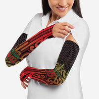 Custom Aotearoa Tuhoe Arm Sleeves Maori Tribal Pattern Mix Poutama LT05 - Polynesian Pride