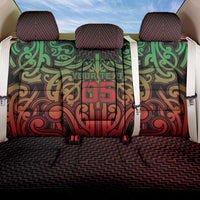 Custom Aotearoa Tuhoe Back Car Seat Cover Maori Tribal Pattern Mix Poutama LT05 One Size Black - Polynesian Pride