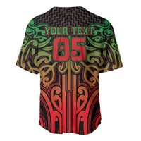 Custom Aotearoa Tuhoe Baseball Jersey Maori Tribal Pattern Mix Poutama LT05 - Polynesian Pride