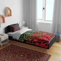 Custom Aotearoa Tuhoe Bedding Set Maori Tribal Pattern Mix Poutama LT05 - Polynesian Pride