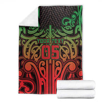 Custom Aotearoa Tuhoe Blanket Maori Tribal Pattern Mix Poutama LT05 - Polynesian Pride