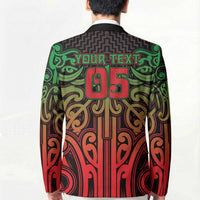 Custom Aotearoa Tuhoe Blazer Maori Tribal Pattern Mix Poutama LT05 - Polynesian Pride