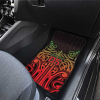 Custom Aotearoa Tuhoe Car Mats Maori Tribal Pattern Mix Poutama LT05 - Polynesian Pride