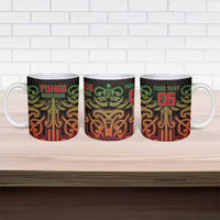 Custom Aotearoa Tuhoe Ceramic Mug Maori Tribal Pattern Mix Poutama LT05 - Polynesian Pride