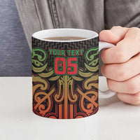 Custom Aotearoa Tuhoe Ceramic Mug Maori Tribal Pattern Mix Poutama LT05 - Polynesian Pride
