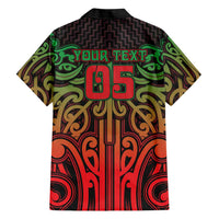 Custom Aotearoa Tuhoe Family Matching Long Sleeve Bodycon Dress and Hawaiian Shirt Maori Tribal Pattern Mix Poutama