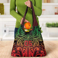 Custom Aotearoa Tuhoe Grocery Bag Maori Tribal Pattern Mix Poutama LT05 - Polynesian Pride