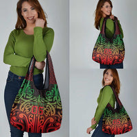 Custom Aotearoa Tuhoe Grocery Bag Maori Tribal Pattern Mix Poutama LT05 - Polynesian Pride