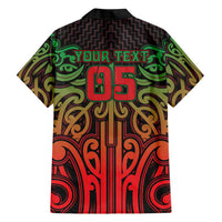 Custom Aotearoa Tuhoe Hawaiian Shirt Maori Tribal Pattern Mix Poutama LT05 - Polynesian Pride