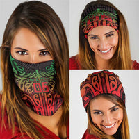 Custom Aotearoa Tuhoe Neck Gaiter Maori Tribal Pattern Mix Poutama LT05 - Polynesian Pride
