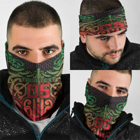 Custom Aotearoa Tuhoe Neck Gaiter Maori Tribal Pattern Mix Poutama LT05 - Polynesian Pride