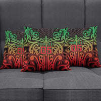 Custom Aotearoa Tuhoe Pillow Cover Maori Tribal Pattern Mix Poutama LT05 - Polynesian Pride