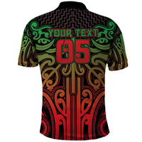 Custom Aotearoa Tuhoe Polo Shirt Maori Tribal Pattern Mix Poutama LT05 - Polynesian Pride